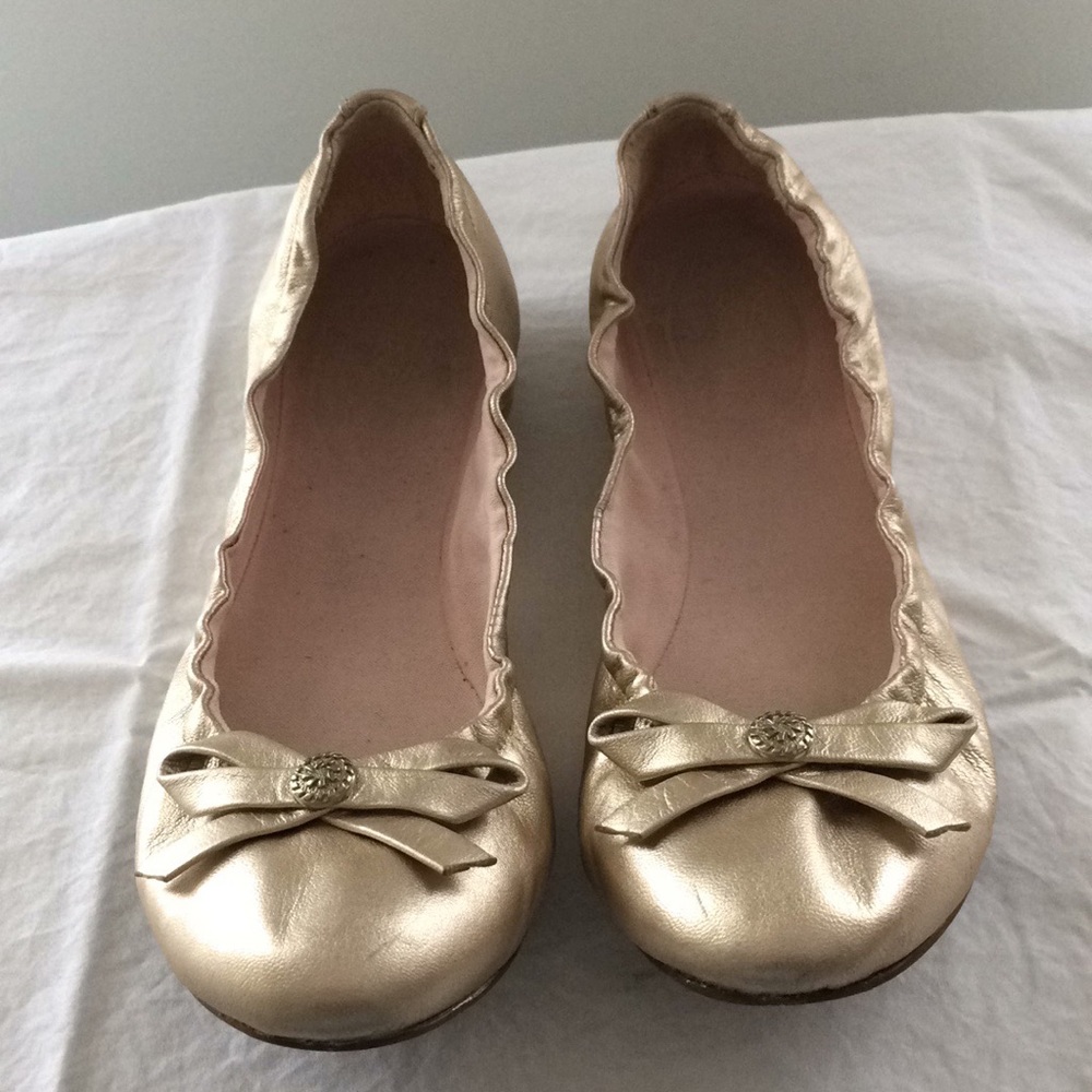 Jack Rogers Platinum Ballet Flats